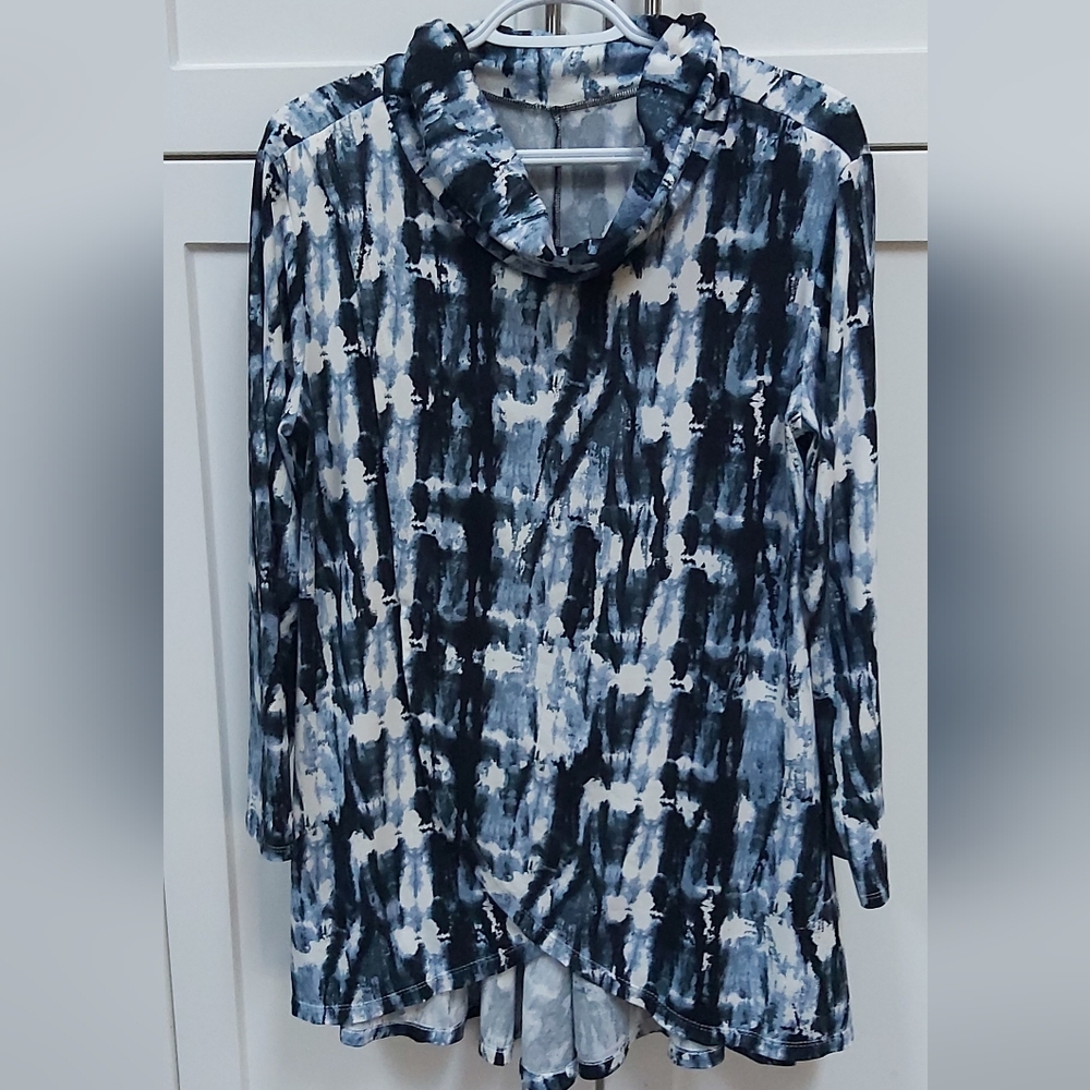 Beautiful tie dye cowl neck tunic